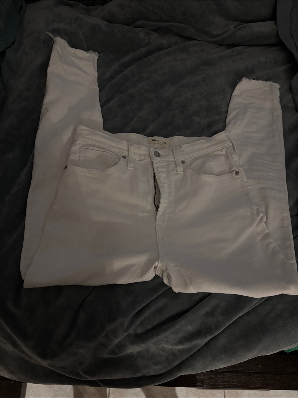 Madewell White Skinny High-Rise Jeans